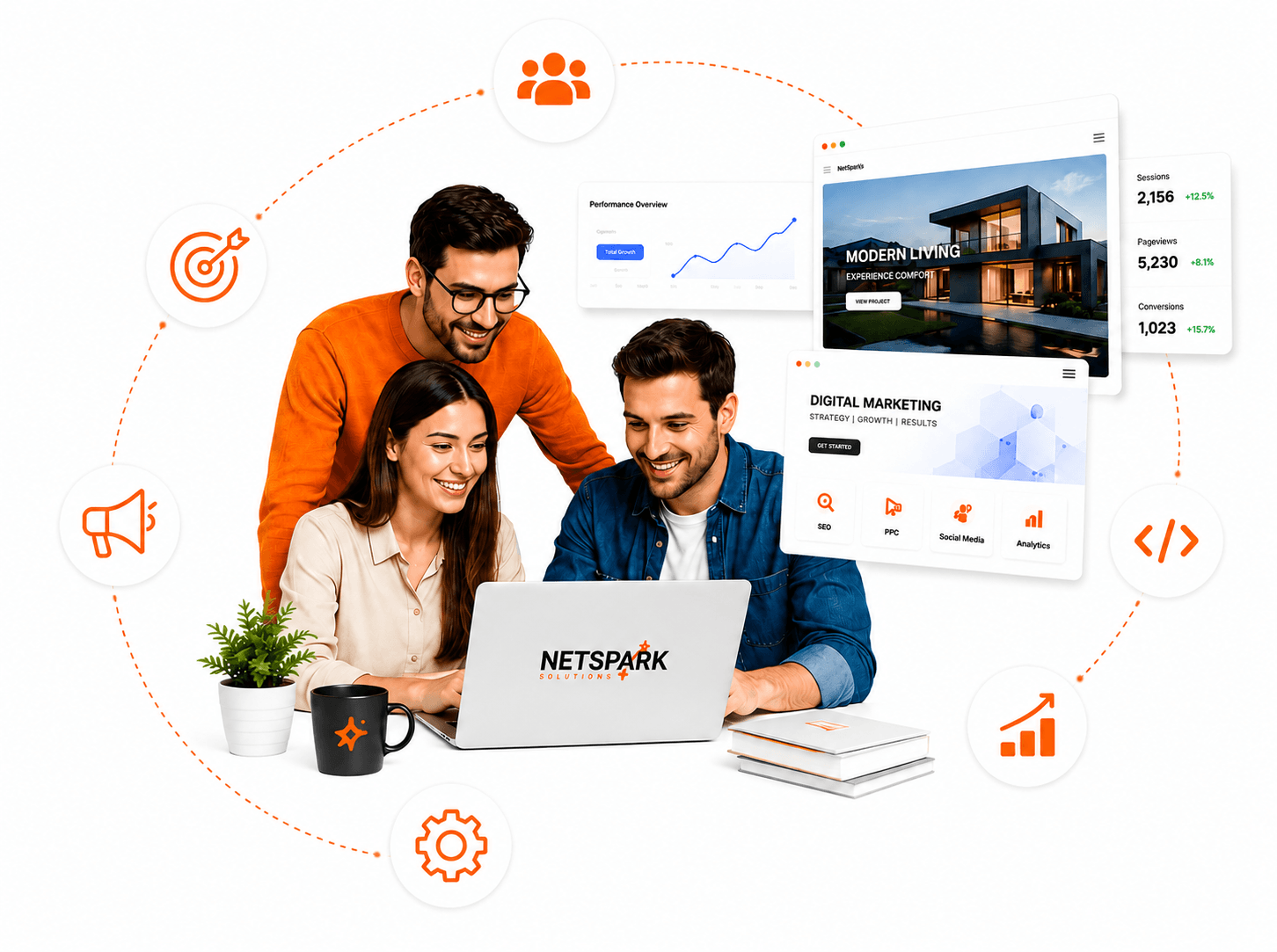 Digital marketing team